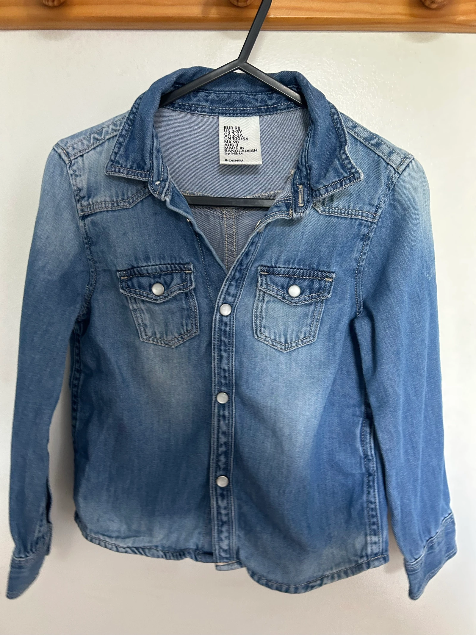Chemise en jean H&M 3 ans